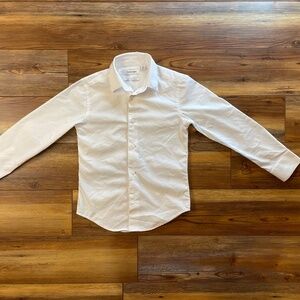Calvin Klein boys slim fit stretch button up shirt